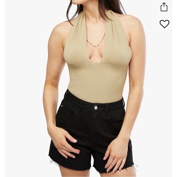 NWOT WeWoreWhat Halter Top in Oat Size Small - Picture 5 of 7